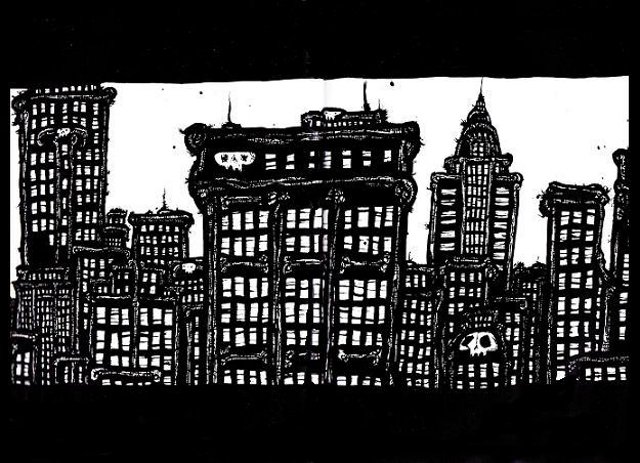 New York Drawings, pen and ink artwork,