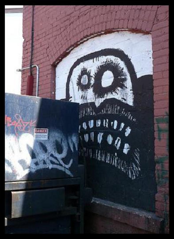 graffiti murals, monster drawings